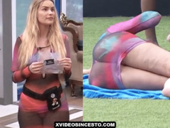 BBB Yasmin Brunet arrasando exibindo seu bundão de calcinha