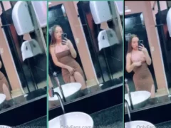 Babi Palomas foi flagrada exibindo seu privacy no toalete do shopping