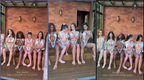 Flavia Sousa dançando de biquíni, mexendo o bundão delicioso