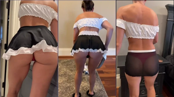 Christina Khalil's Naughty Maid Strip Leaked PPV Video