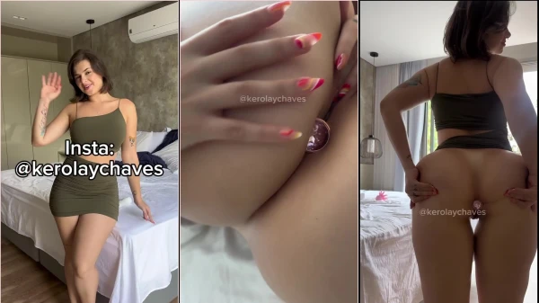 Kerolay Chaves se divertindo com seu bundão apertadinho