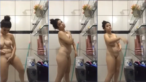 Amadora foi flagrada pelada no banho e o vídeo rodou pela internet!