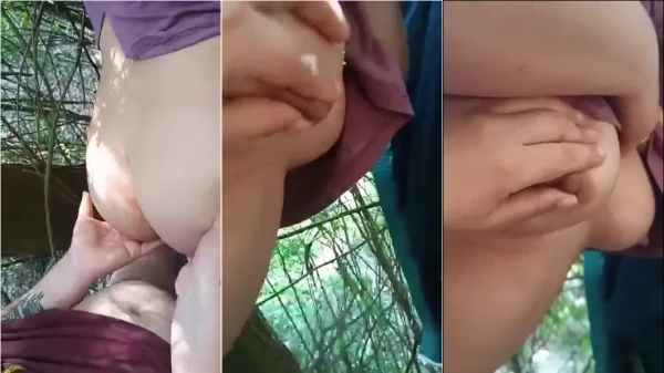 Amadoras se jogando em transas deliciosas na natureza