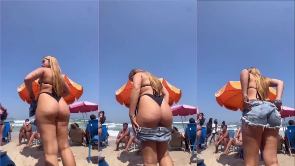 Antonia Valado se mostrando na praia