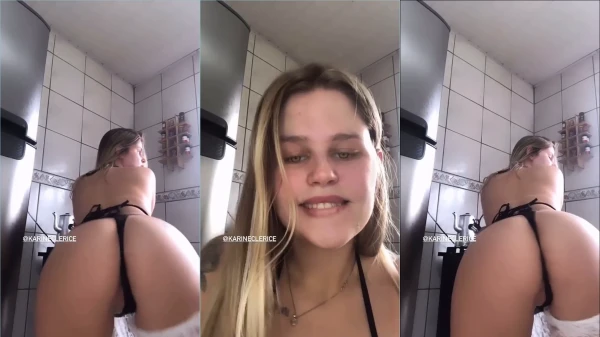 Karine Clerice se tornou famosa com aquele vídeo safadinho de empregada rebolando