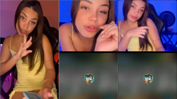 Moleca morena, toda sexy de vestido, mostrando a pepeca