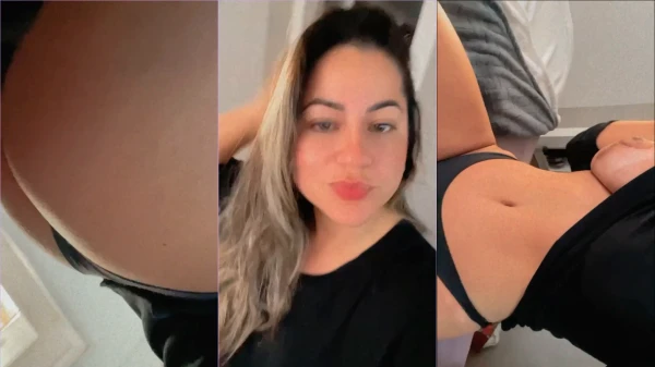 Vídeo quente com a gata exibindo o bundão dela