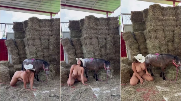 A Daniela Arcila apareceu na internet toda nua com um cavalo, rolando uma zoofilia