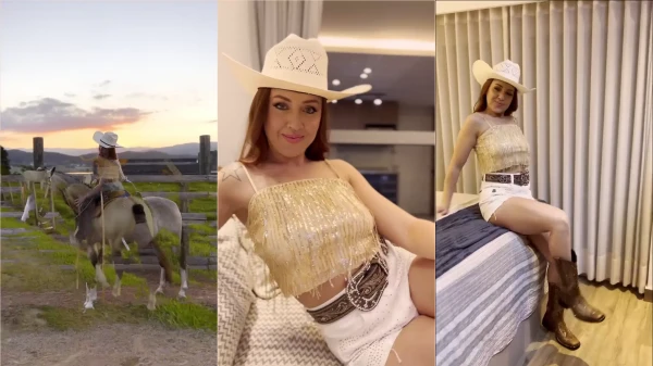A gostosona Fabi Simpatia tá causando na fazenda!
