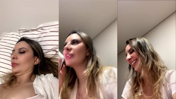 A safadinha Ionara Linhares deitando na cama