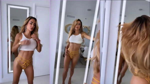 Ninel Conde está arrasando em uma calcinha que a deixa ainda mais irresistível!