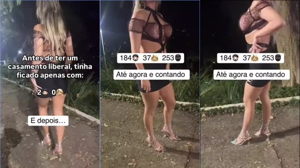 Vídeo da loira safada com o peitão de fora na balada!