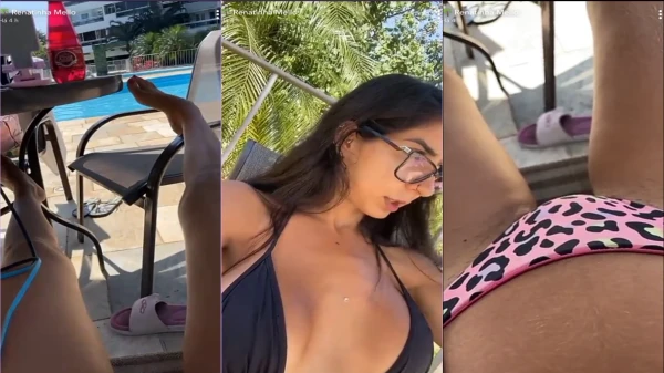 Maravilhosa Renatinha Mello mostrando seu charme de calcinha!