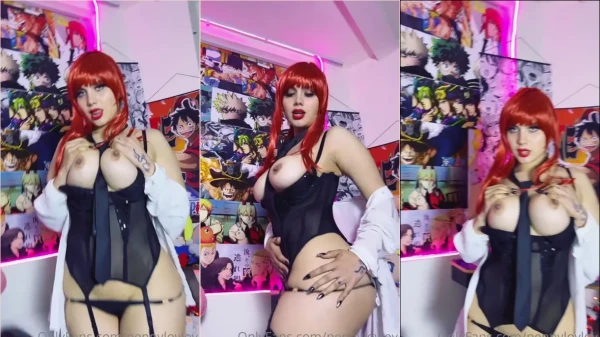 Penny Lov Lov xxx, a gata de calcinha preta, se deixando levar no OnlyFans