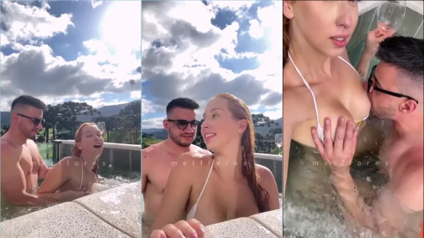 Rolou um vazamento na internet da Mel Flores se divertindo na banheira!